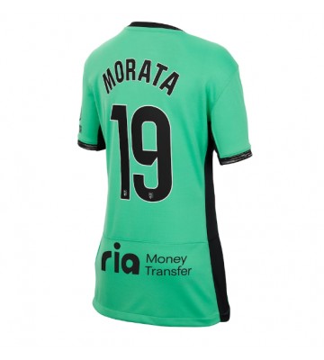 Atletico Madrid Alvaro Morata #19 Replika Tredjetrøje Dame 2023-24 Kortærmet
